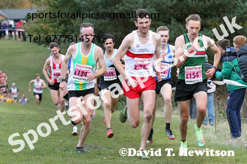 Senior mens 2021 National Cross Country Relays, Berry Hill Park, Mansfield. Photo: David T. Hewitson/Sports for All Pics